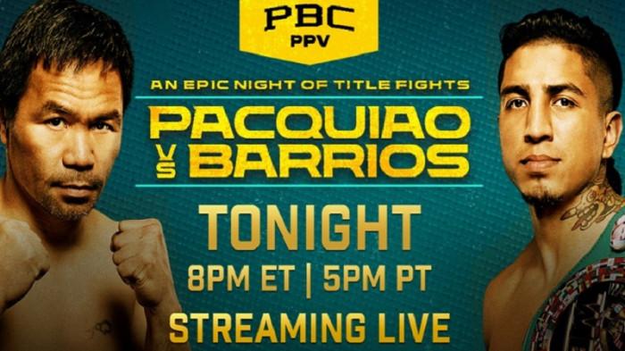 Many Pacman Pacquiao Vs Barrios Live Tinju Dunia Pekan Ini! Sesumbar ... Menyusuri Amerika Serikat dalam 2 Minggu